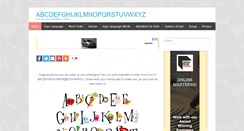 Desktop Screenshot of abcdefghijklmnopqrstuvwxyz.org